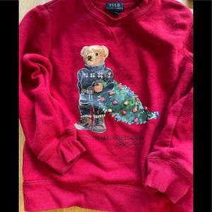 Kids, Ralph Lauren Polo sweatshirt, Christmas Bear